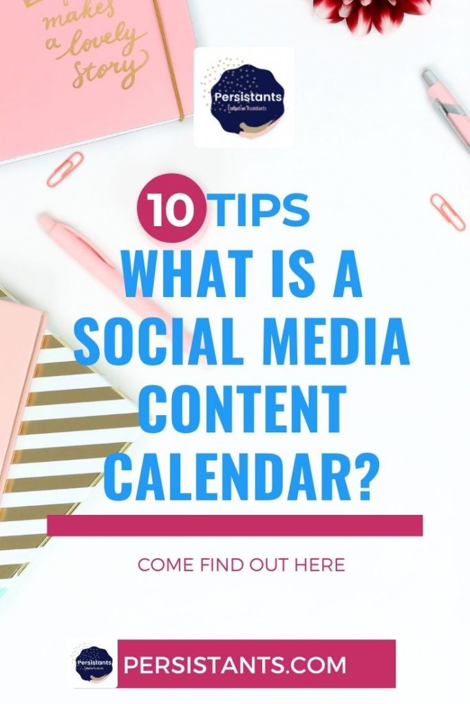 What is a Social Media Content calendar? - Persistants