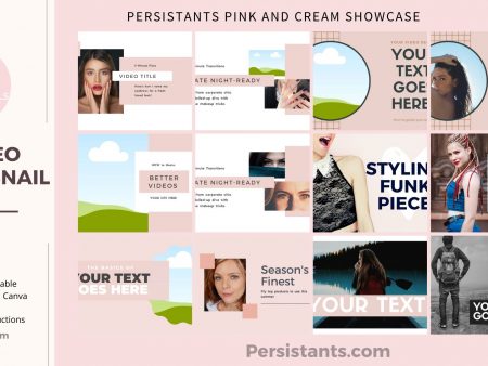 Persistants Video Thumbnail template BLUSH Collection