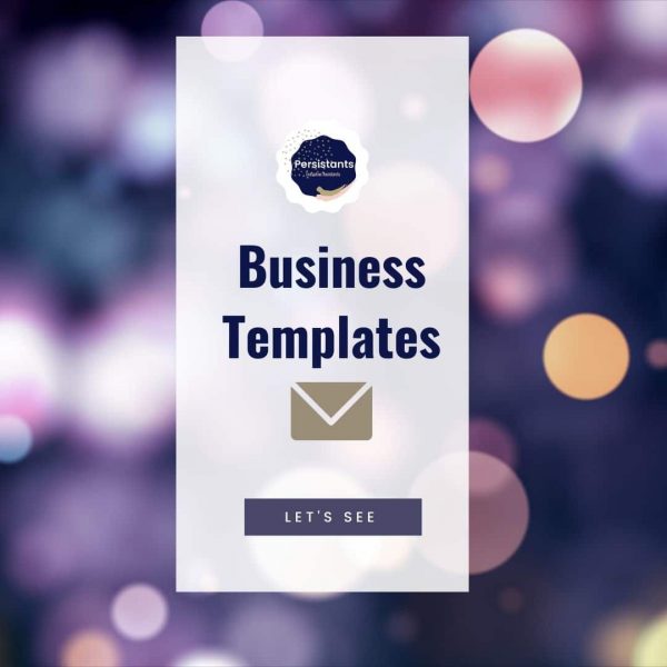Templates SHOP 3 Business Templates Persistants