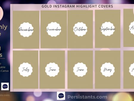 Gold INSTAGRAM HighLight covers