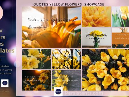 Yellow Flowers Inspirational Instagram Quotes | Social Media Quotes