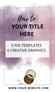 How To Pinterest Gold Template