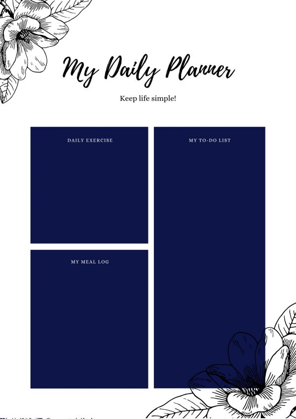Daily Planner Floral General Assorted Pack of 11 4