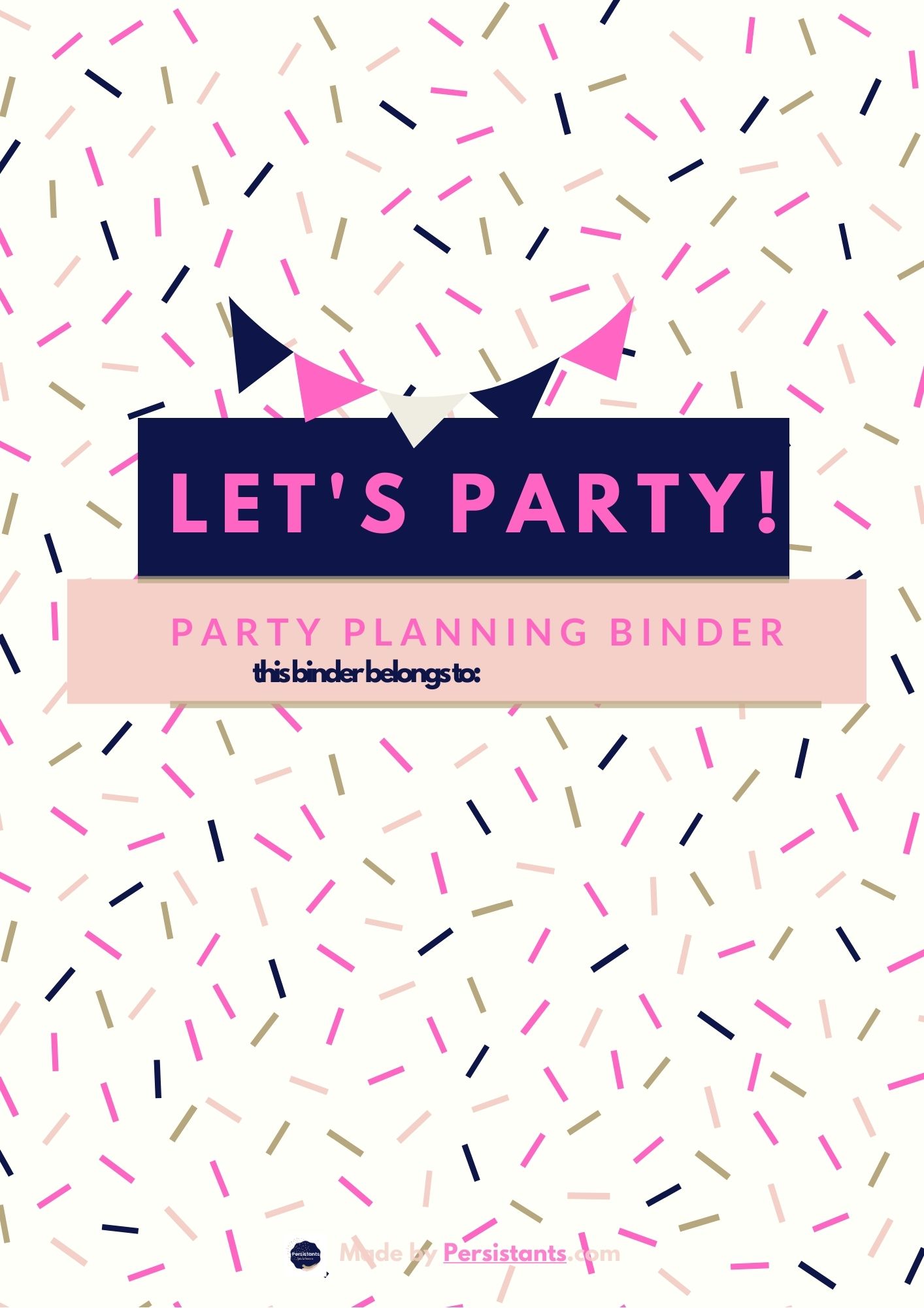 Let's Party! Sprinkle Printable Persistants