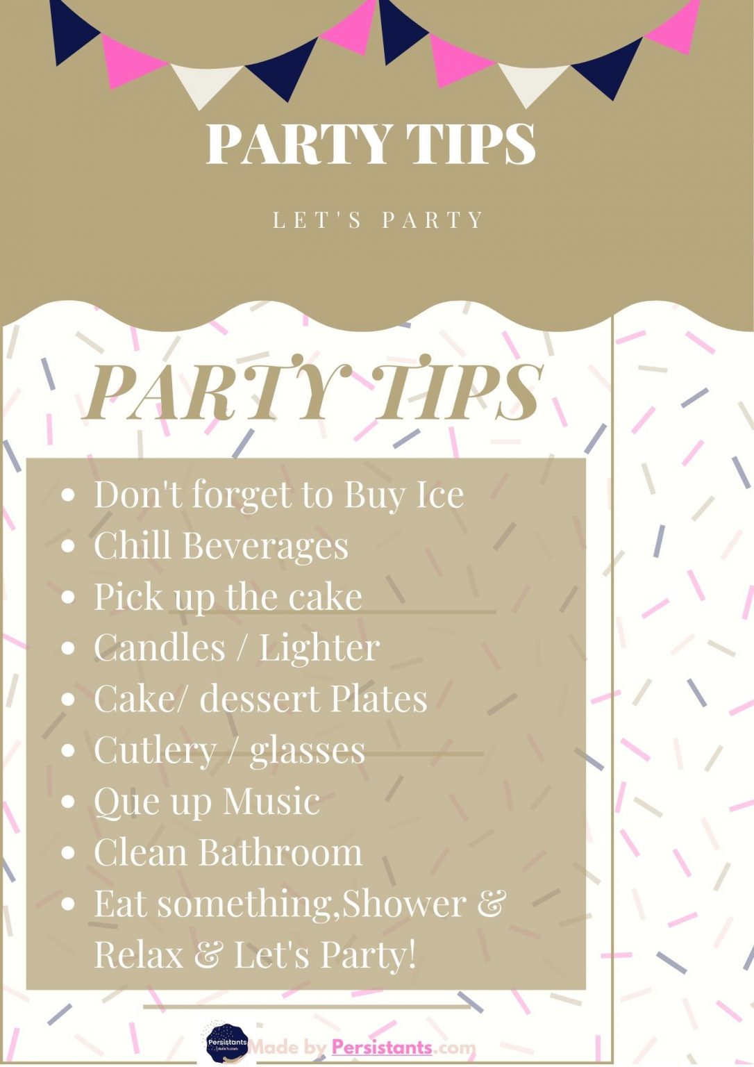 Party Planner Printable Binder - Persistants