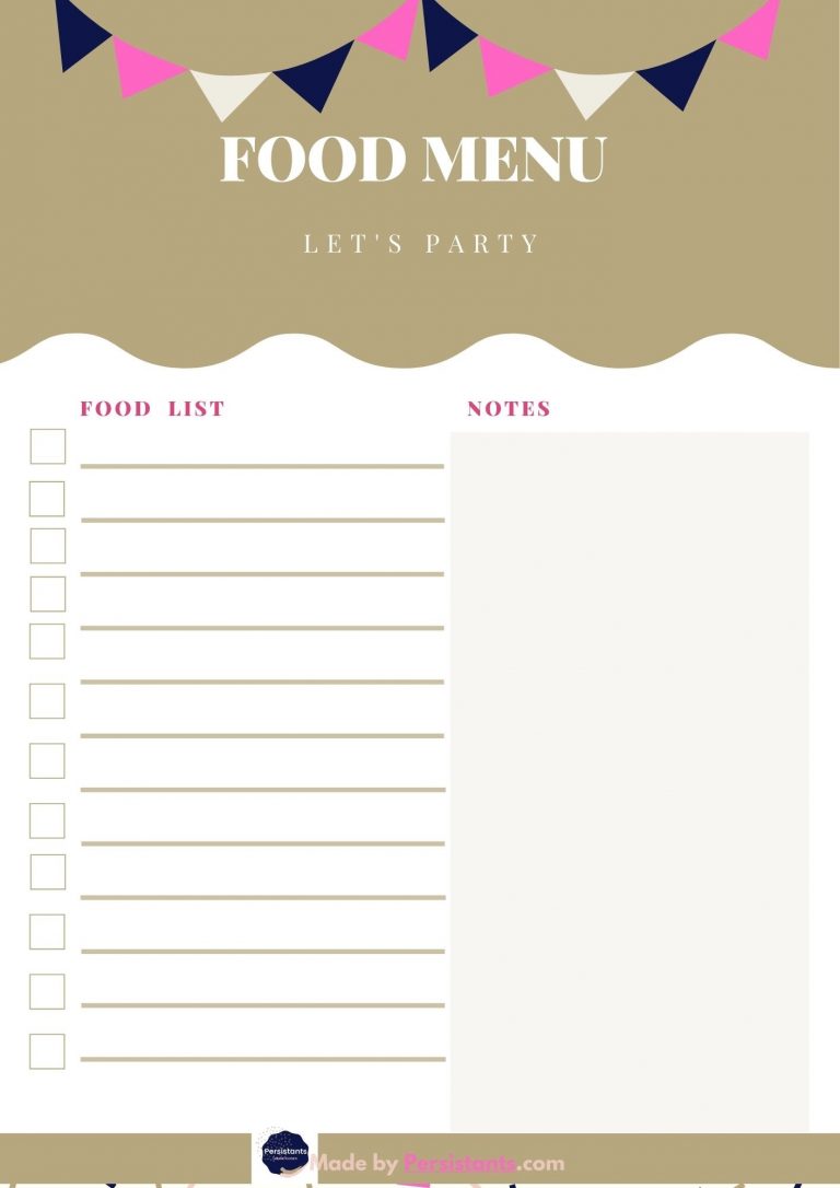 Party Planner Printable Binder - Persistants