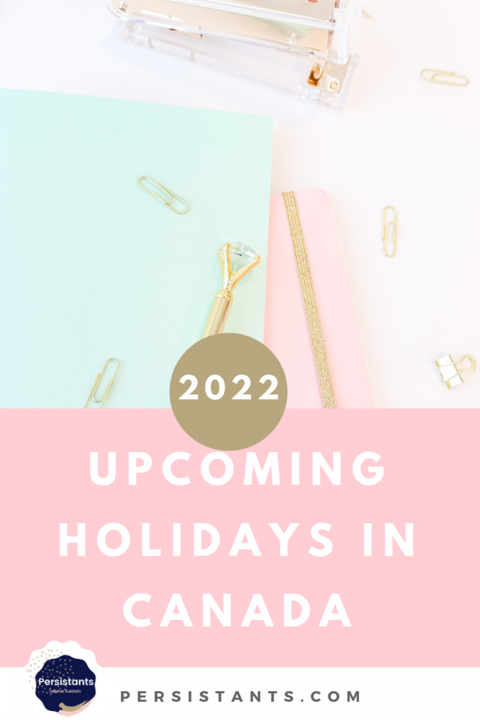PEAS 2022 Upcoming Holidays in Canada