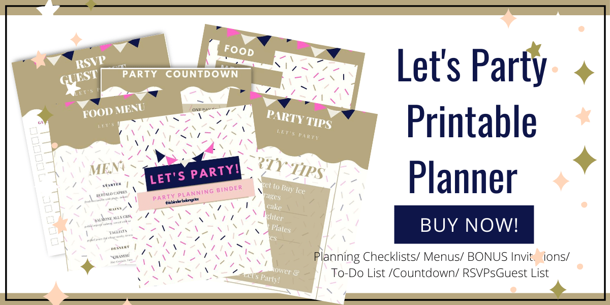 Party planner printable - Copy - Persistants