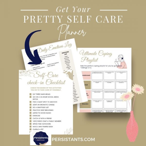 Get Pretty Self Care Planner Here pg 1