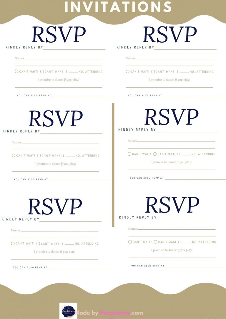 Let's Party RSVP Cards