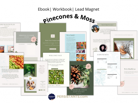 Ebook| Workbook| Lead Magnet Pinecones & Moss