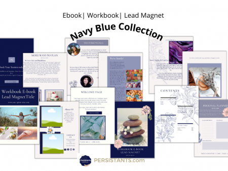 Workbook E-book Lead Magnet | Navy Blue Collection