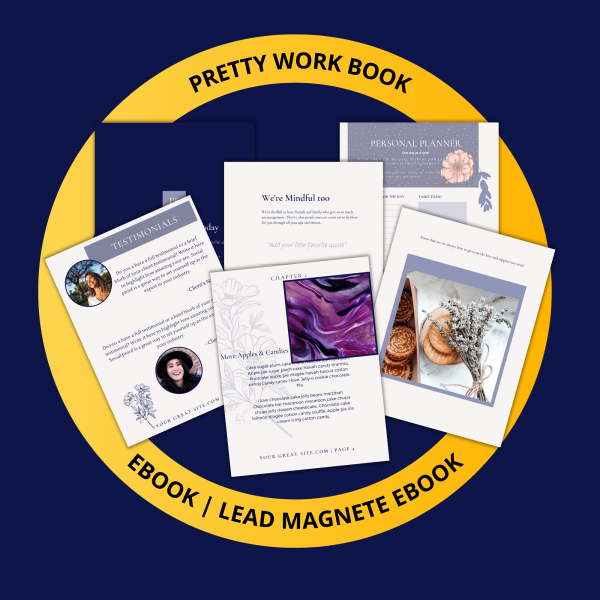 Workbook E-book Lead Magnet | Navy Blue Collection