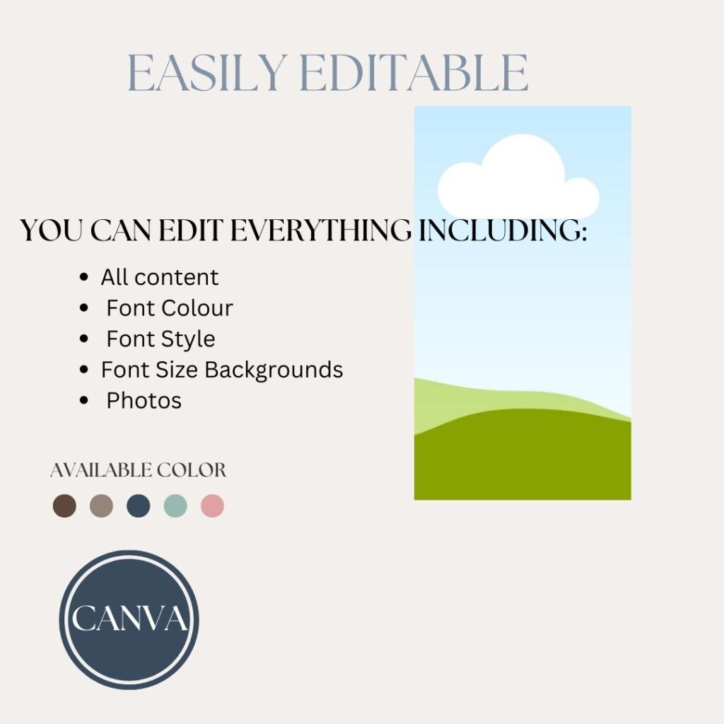 SOCIAL MEDIA POSTS INSTAGRAM BLUSH EDITABLE TEMPLATES in Canva ...